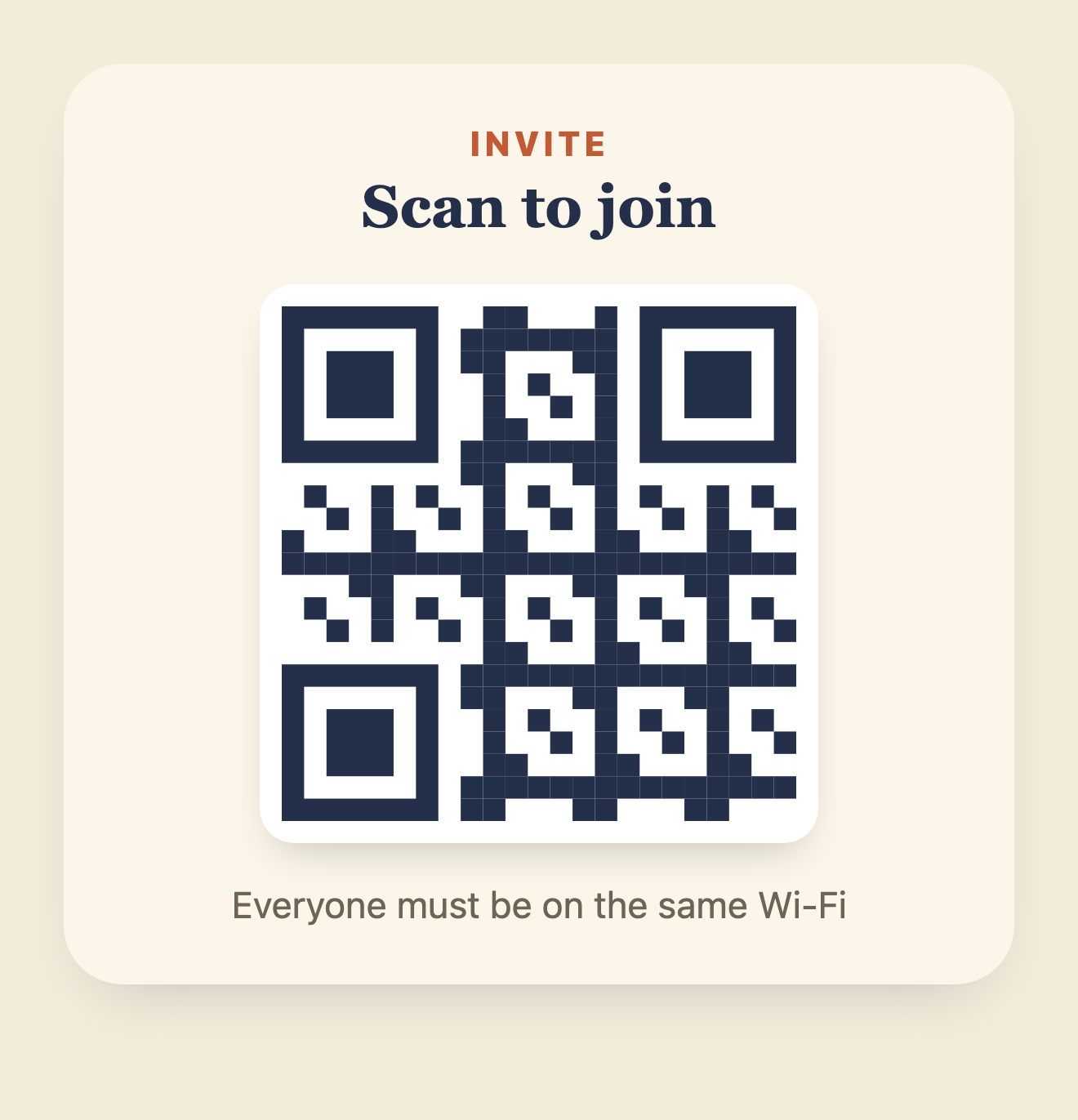 Session QR